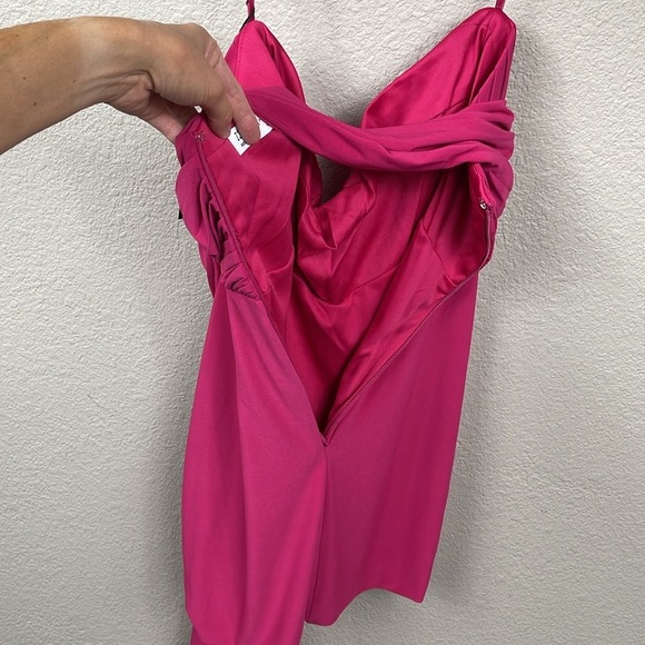 NWT Ieena Mac Duggal 11565 Strapless Sweetheart Neckline Ruched Dress Mini Sz 4 - Picture 8 of 14